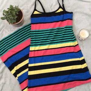 Bodycon striped maxi dress